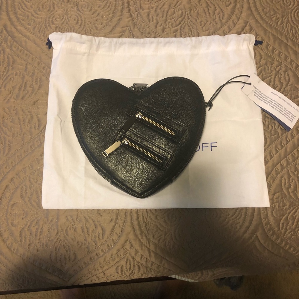 Rebecca Minkoff heart clutch